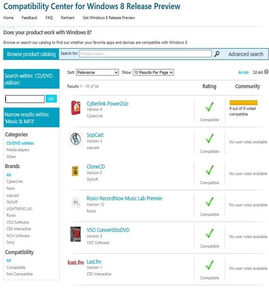 Check If Your Software and Devices Work With Windows 8