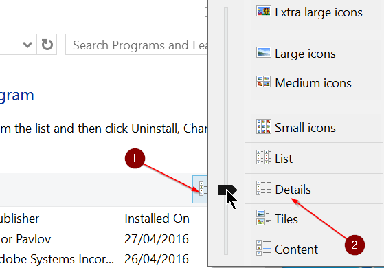 Check install date of apps and programs in Windows 10 step7