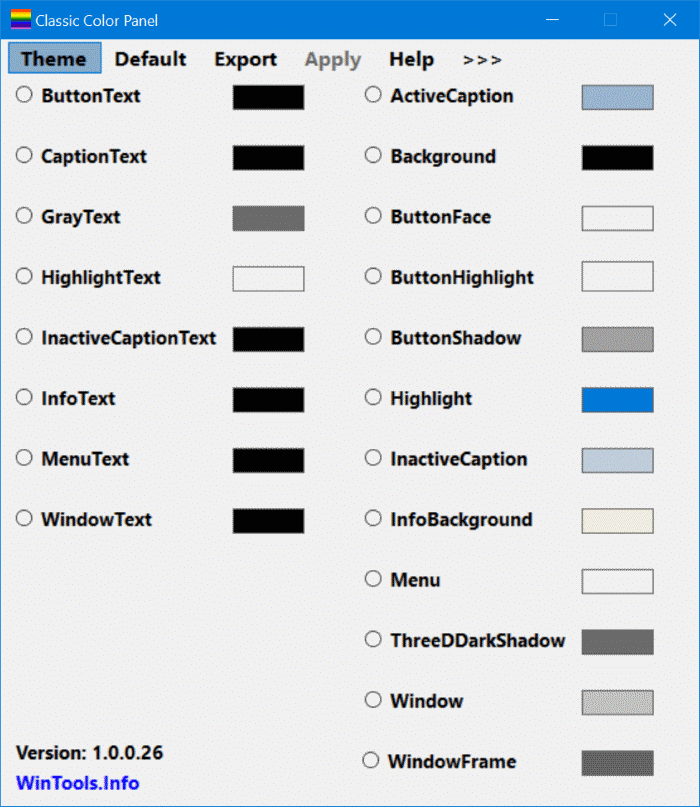 Classic color Panel for Windows 10 pic2