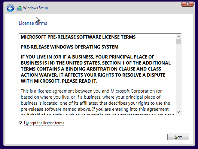 Clean install Windows 10 Step7