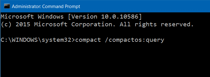 Compress Windows 10 installation files and folders step2