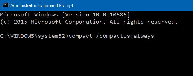 Compress Windows 10 installation files and folders step3