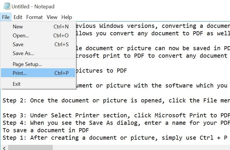 Convert Documents To PDF In Windows 10 Without Third Pary Tools pic5