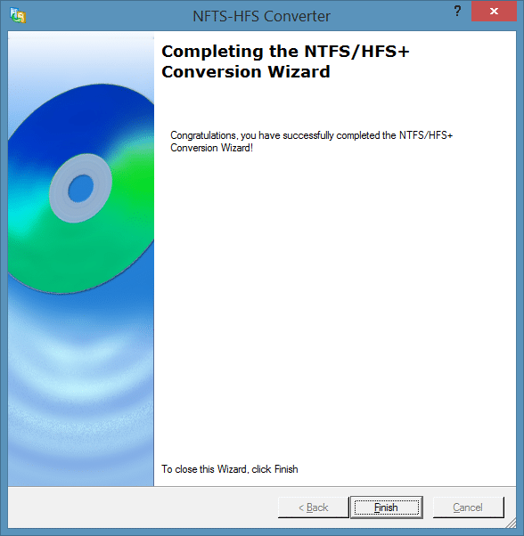 Convert HFS To NTFS picture4