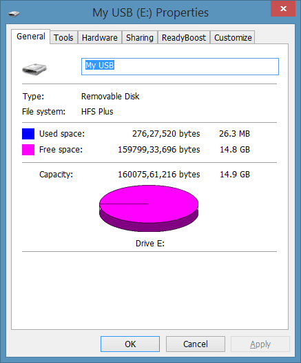 Convert HFS To NTFS without losing data