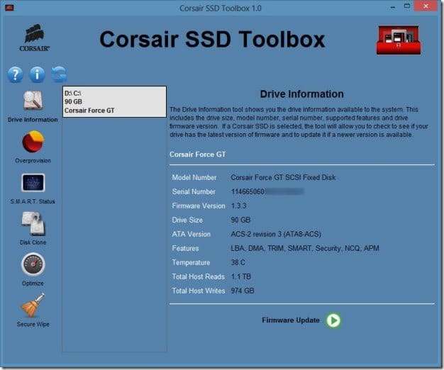 Corsair SSD Toolbox Free 