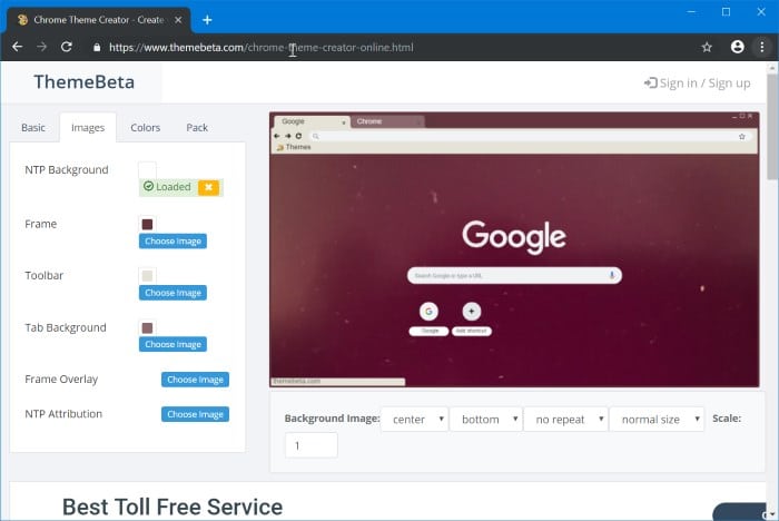create google chrome themes online pic3