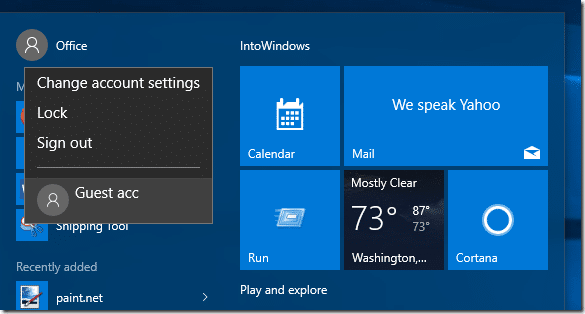 Create Guest user account in Windows 10 step6