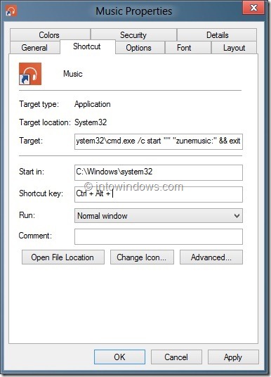 Create Keyboard Shortcuts To Launch Metro Apps Step3