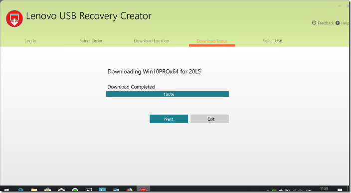 Create Lenovo Recovery USB pic08
