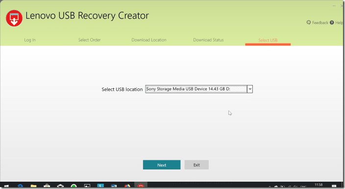 Create Lenovo Recovery USB pic09