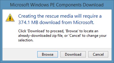 Create Macrium Reflect Rescue Media Step4
