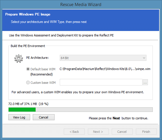 Create Macrium Reflect Rescue Media Step5