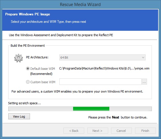Create Macrium Reflect Rescue Media Step6