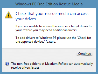 Create Macrium Reflect Rescue Media Step7