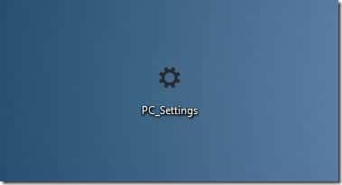 Create PC Settings shortcut on desktop