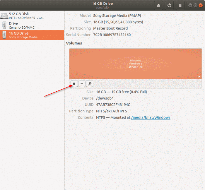 Create Windows 10 Bootable USB on Linux (12)