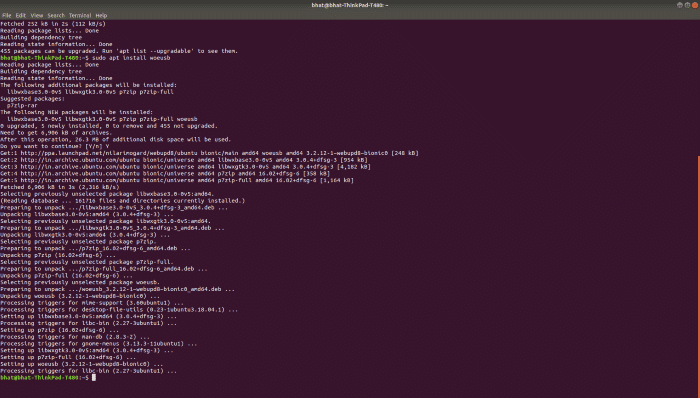 Create Windows 10 Bootable USB on Linux (1)