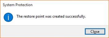 Create a Restore Point in Windows 10 step7