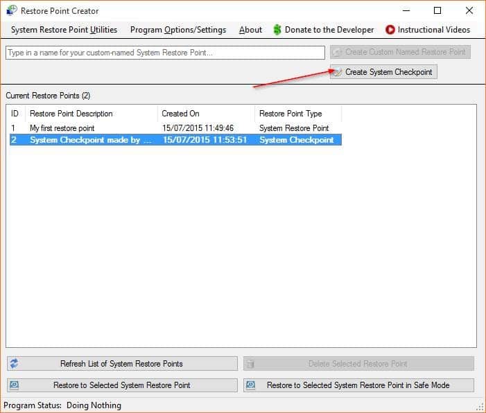 Create a Restore Point in Windows 10 step8