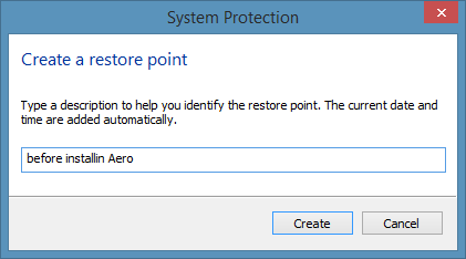 Create a restore point in Windows 8.1 Step44