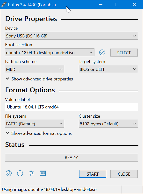 Create bootable Ubuntu USB on Windows 10 pic1