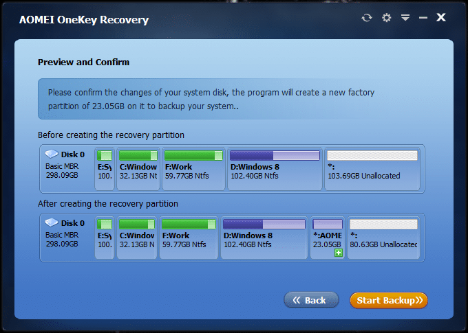 Create dedicated recovery partition Windows of 10 (2)