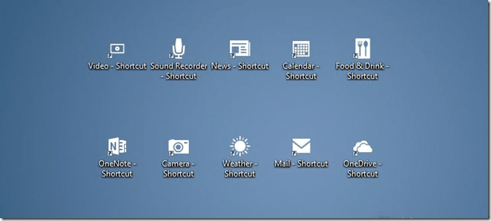 Create desktop shorcuts of apps in Windows 10 picture2