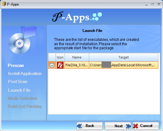Create portable version of a software papps 5