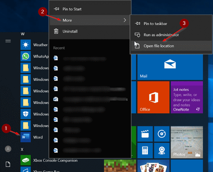 create run command for programs in Windows 10 pic3
