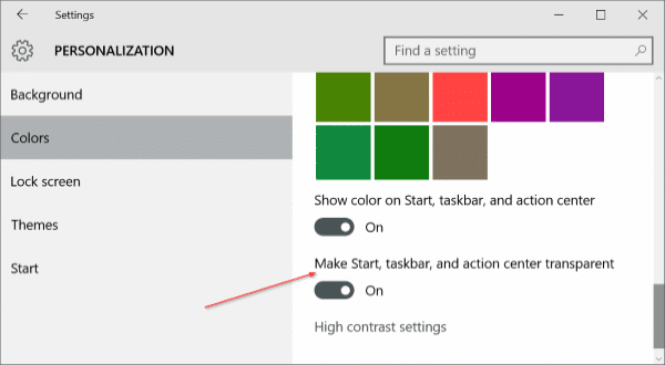 Customize Windows 10 taskbar pic1