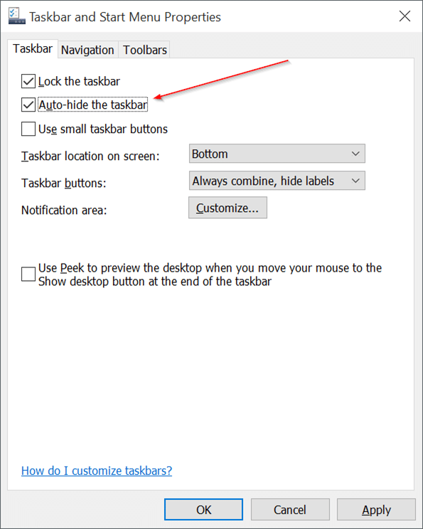 Customize Windows 10 taskbar pic6