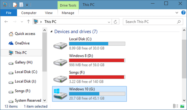 Delete Windows.old folder in Windows 10 step1