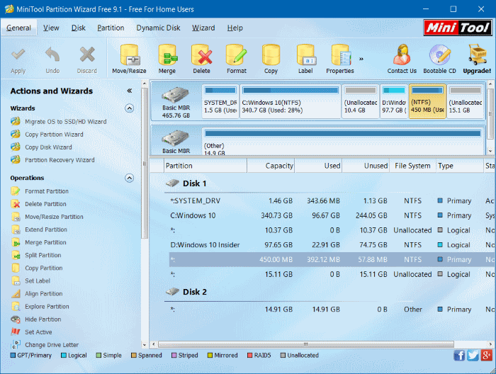 Delete recovery partition in Windows 10 step11