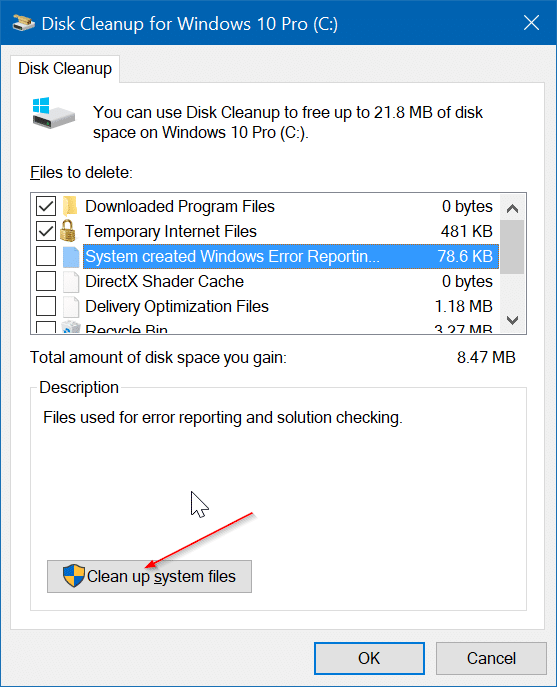 Delete $windows.~BT and $Windows.~WS folders in Windows 10 pic2