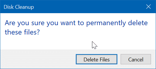 Delete $windows.~BT and $Windows.~WS folders in Windows 10 pic4
