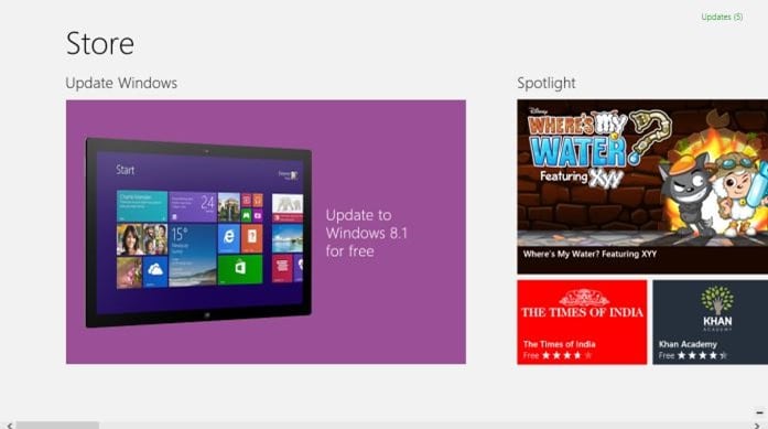 Direct Upgrade from Windows 8 to Windows 8.1 Update step2