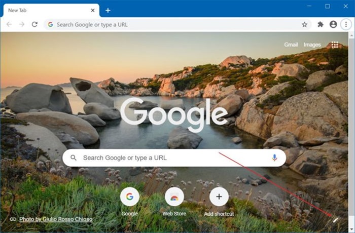 Disable Google Chrome new tab background picture pic1