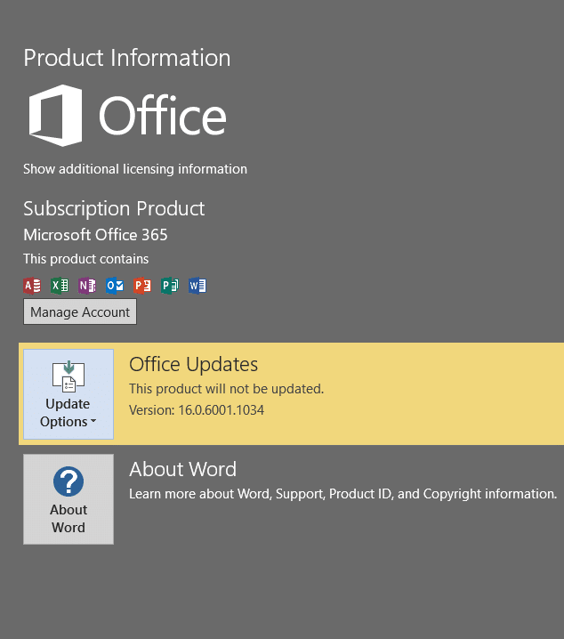 Disable Office 2016 updates pic3