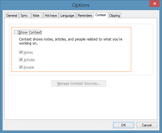 Disable Related to what you're working on in evernote picture2