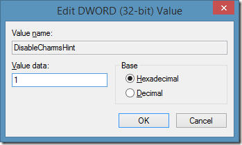 Disable Sidebar In Windows 8.1 Step4