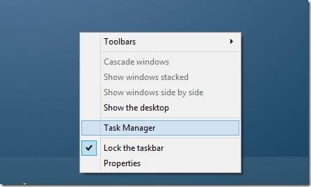 Disable Startup Programs in Windows 8.1 Step1