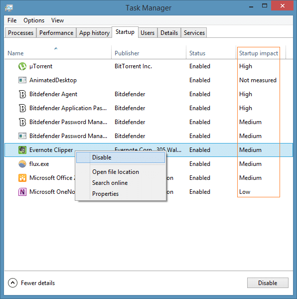 Disable Startup Programs in Windows 8.1 Step5