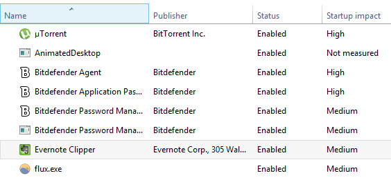 Disable Startup Programs in Windows 8.1 Step
