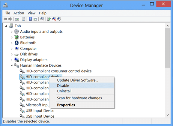 Disable Touch Input Step2