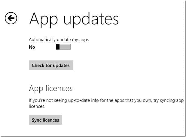 Disable automatic updates