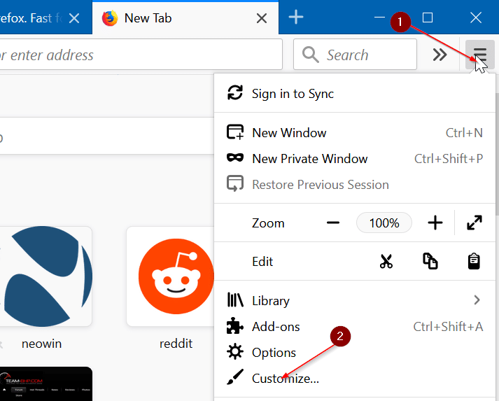 Disable color on Firefox 57 tabs pic1