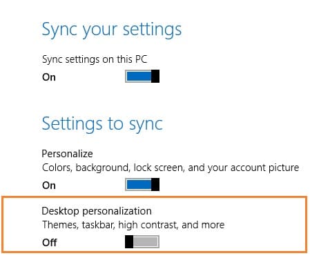 Disable desktop background syn in Windows 8.1 Step6