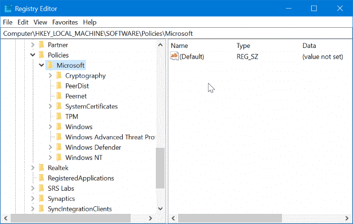 Disable inprivate browsing in Edge browser in Windows 10 pic4