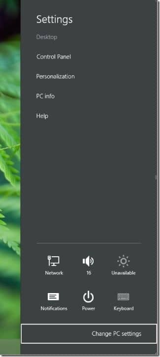 Disable or Stop wallpaper syncing in Windows 8.1 Step2